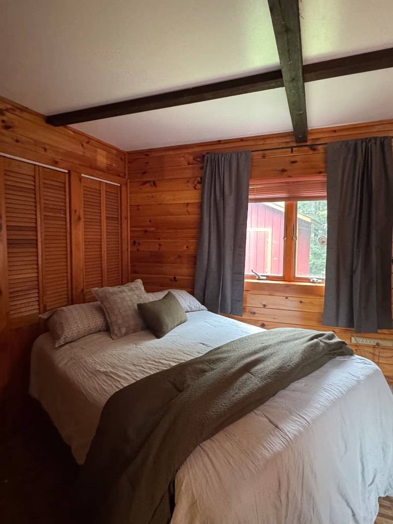 bed in bedroom