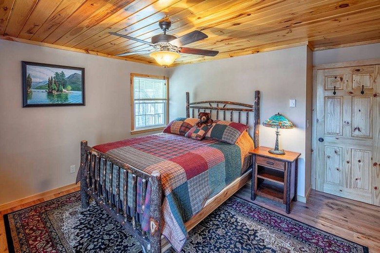 bed in bedroom