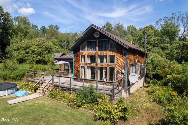large wooden home