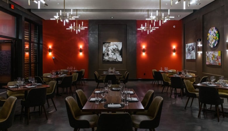 large dining room with tables