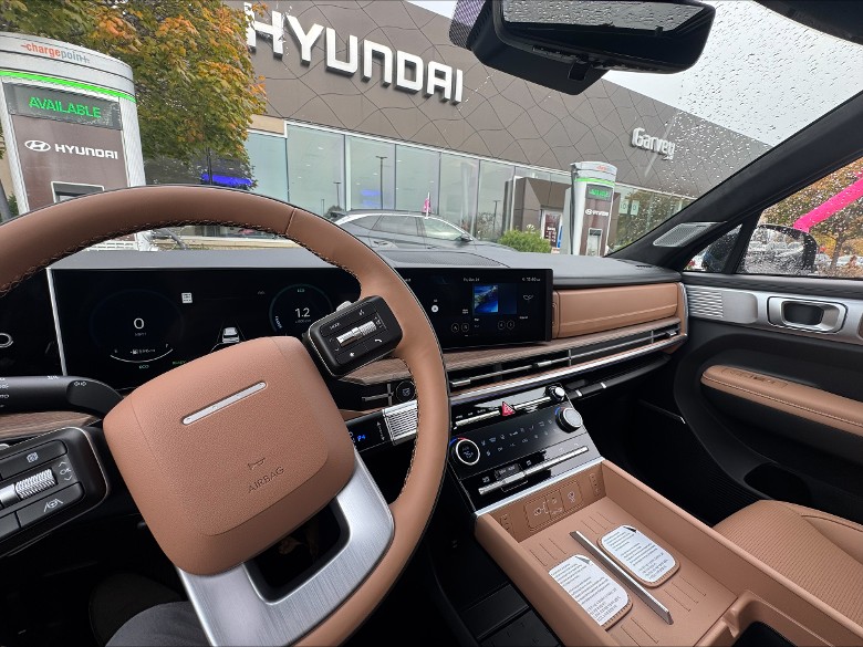 Brown Interior of 2026 Hyundai Santa Fe