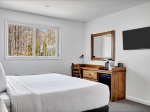 a modern inn guest room
