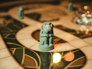 a monkey piece on a game board