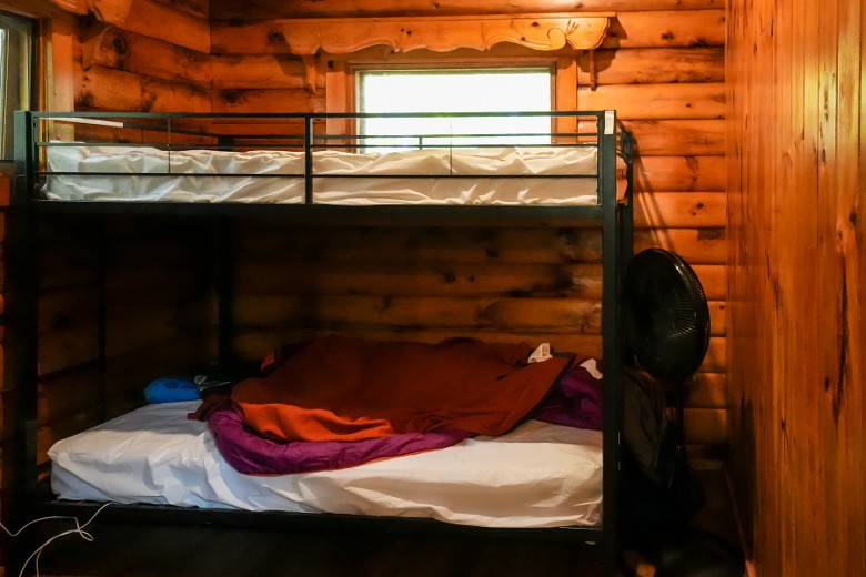 two bunk beds