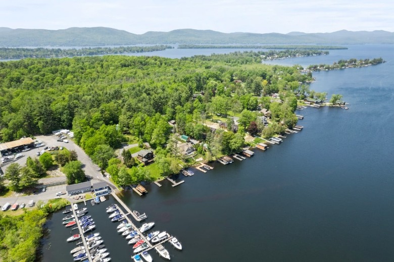 aerial view of lake george