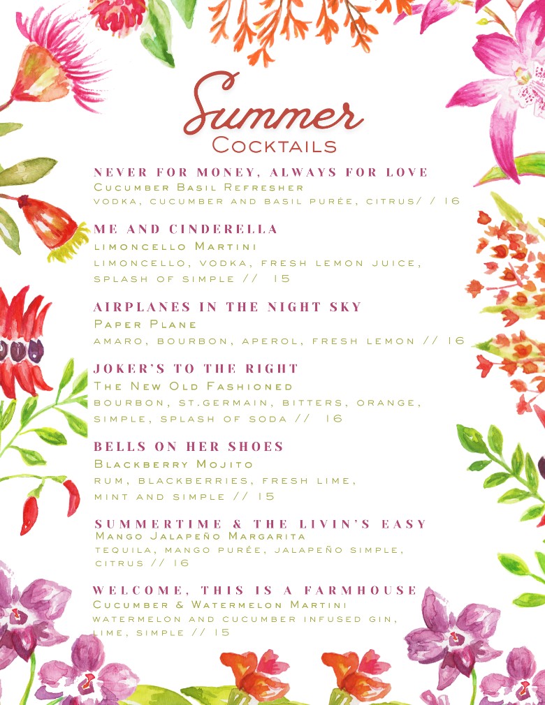 summer cocktails
