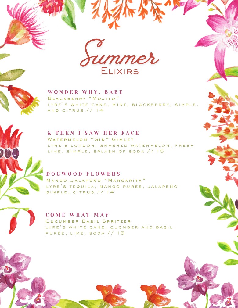 summer elixirs