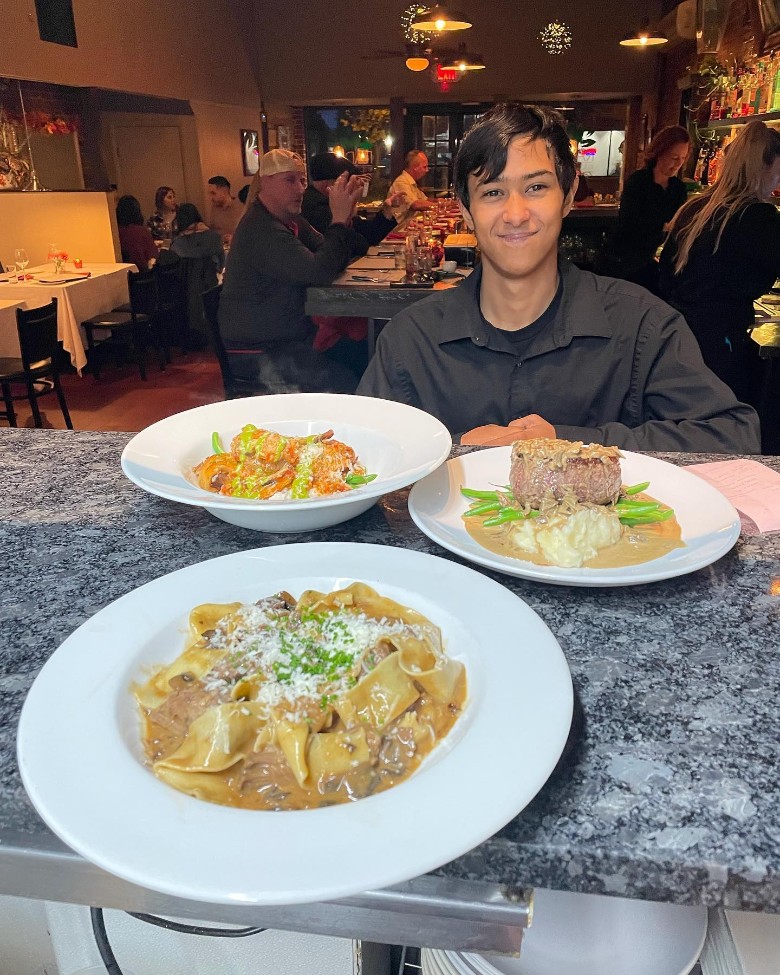 waiter with food