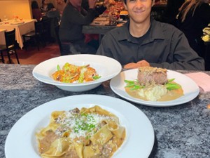 waiter with food