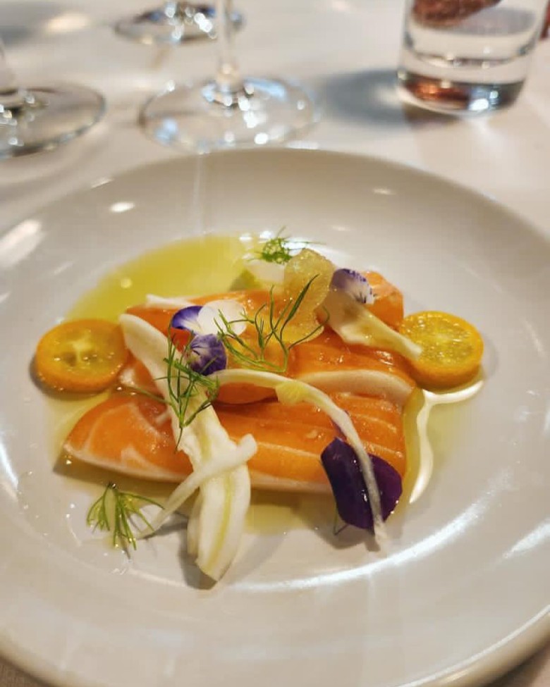 fancy plated food