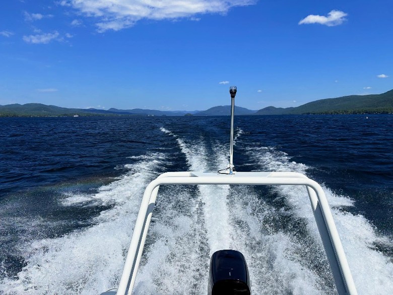 the back of a boat