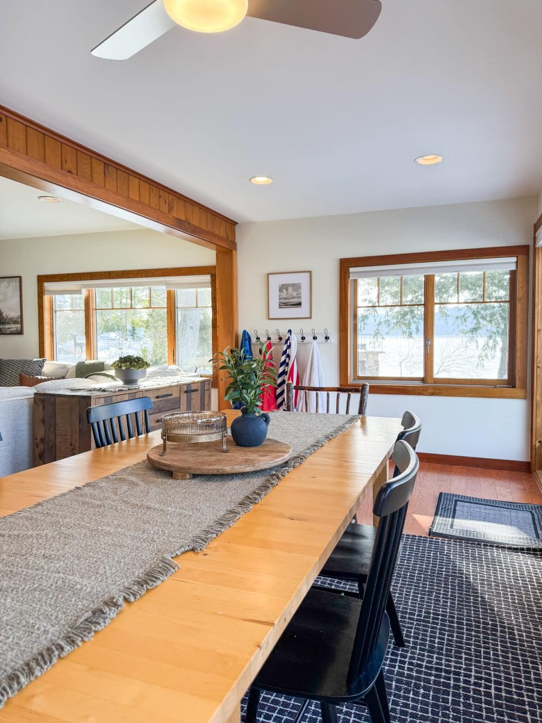 a dining room table
