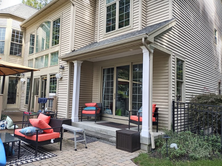 exterior of a house with patio