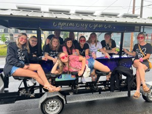 Bachelorette on the bike
