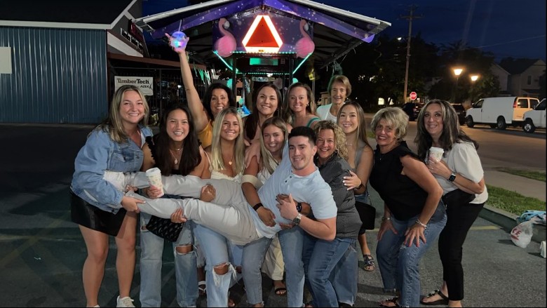 Customers after a tour