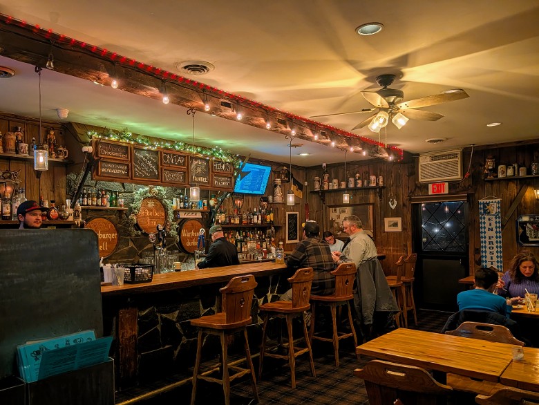 bar area at restaurant