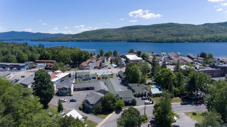 Aerial Rear View Of Property