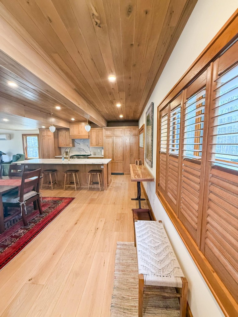 view of a house's open kitchen