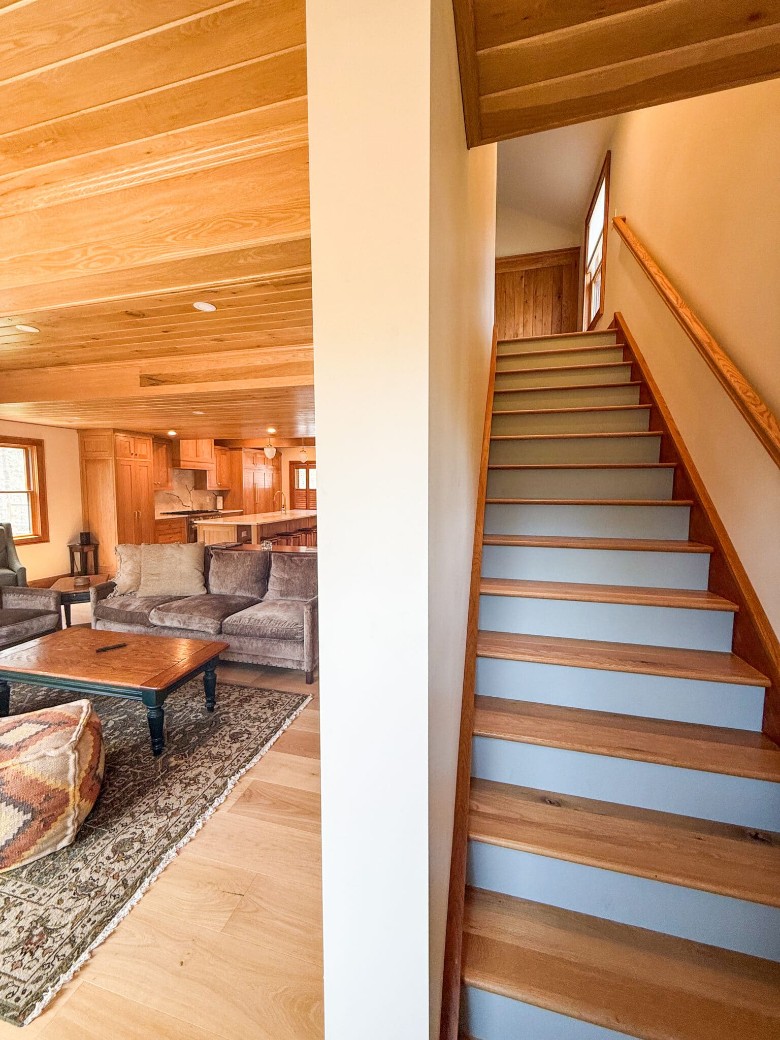 stairs leading up to the second floor of a house