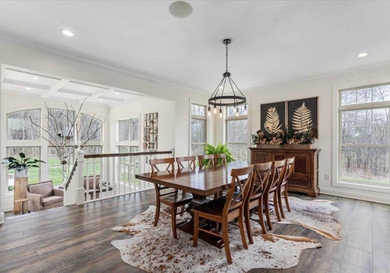 a luxury dining room in a house