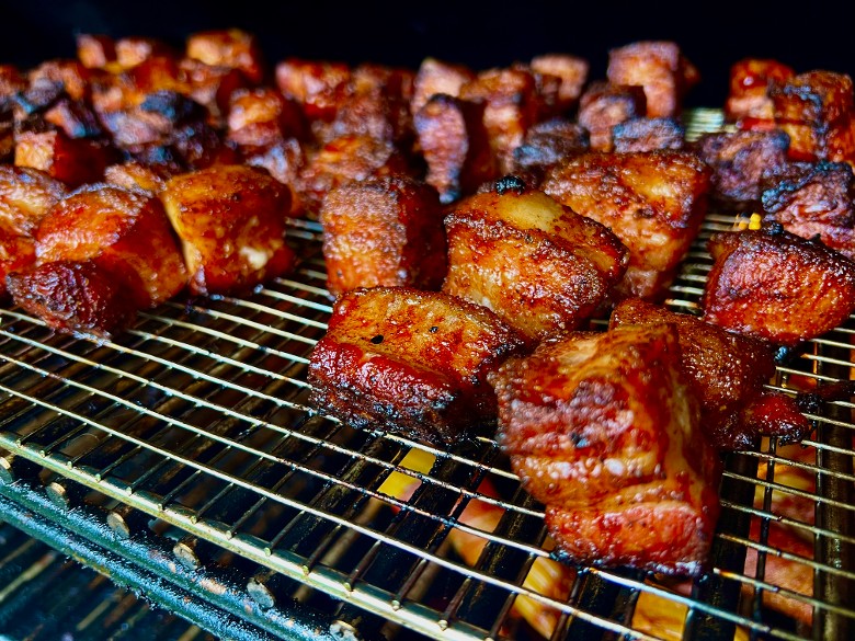 meat on grill