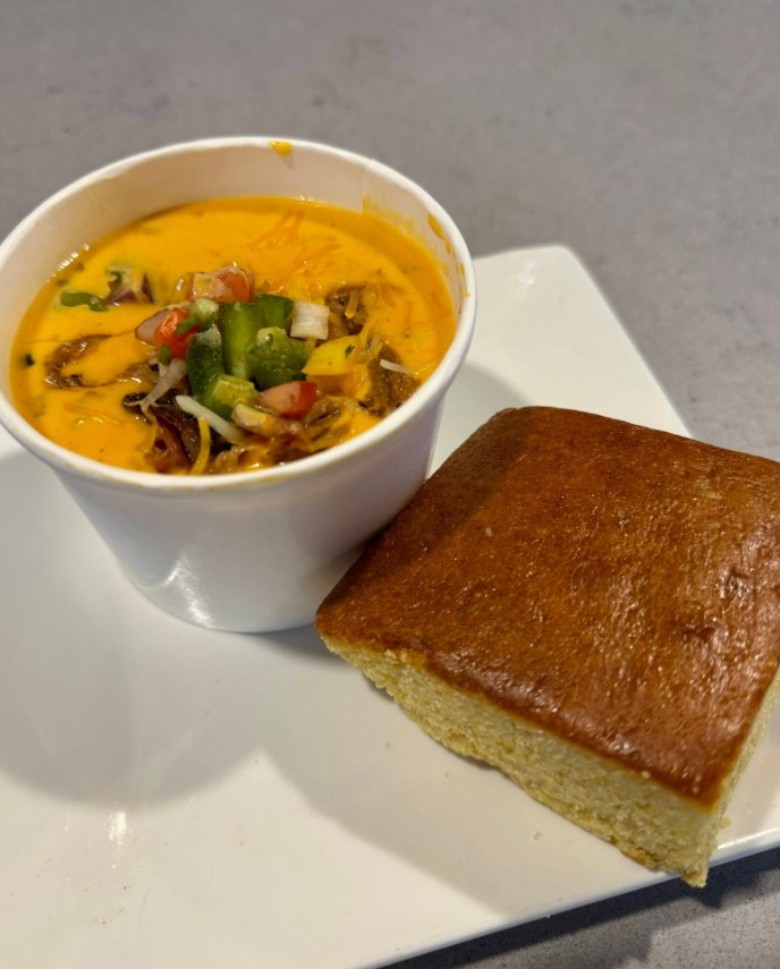cornbread and soup