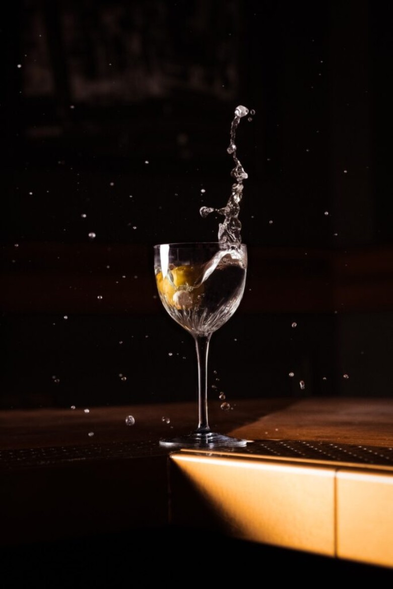 a wine glass