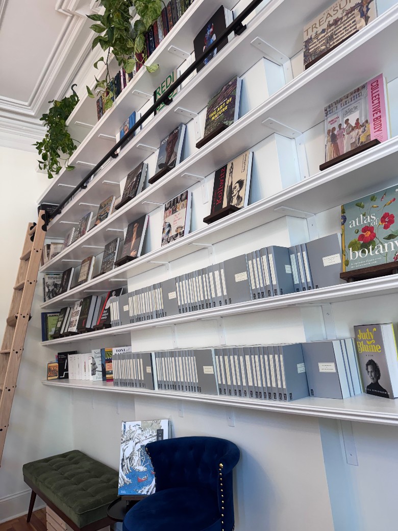 bookstore shelves