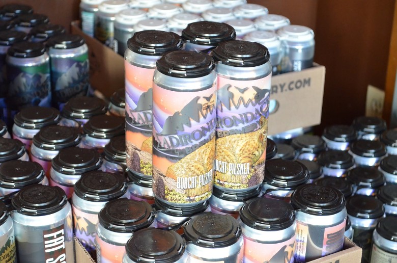 cans of Adirondack Brewery Bobcat Pilsner