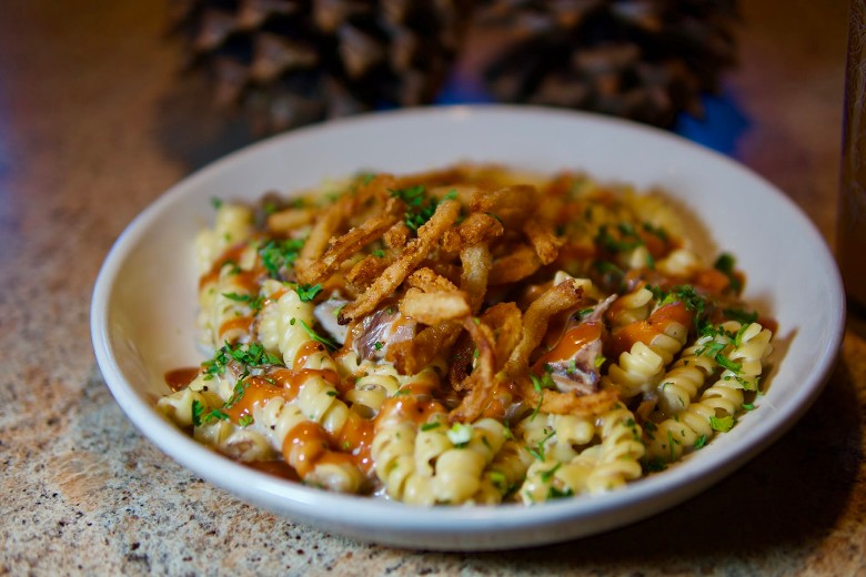 a bowl of mac and cheese