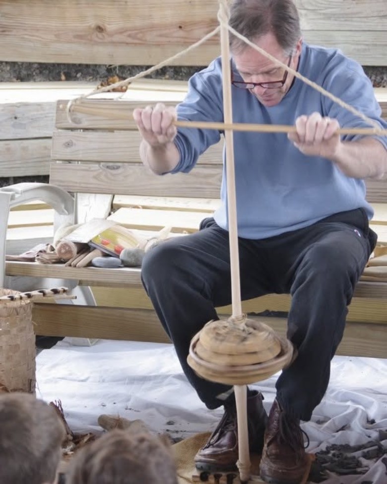 man working on demonstration