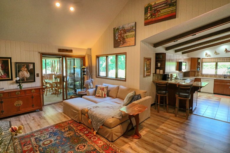 seating area in a house near the kitchen