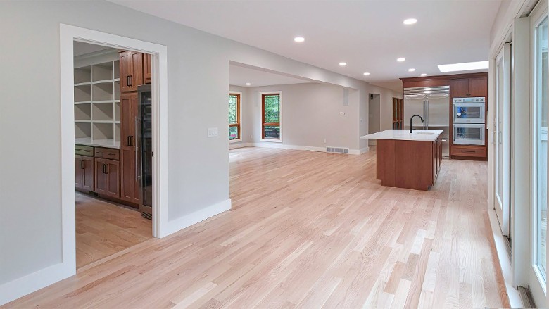 home with wooden floors
