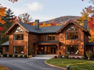 house in the fall