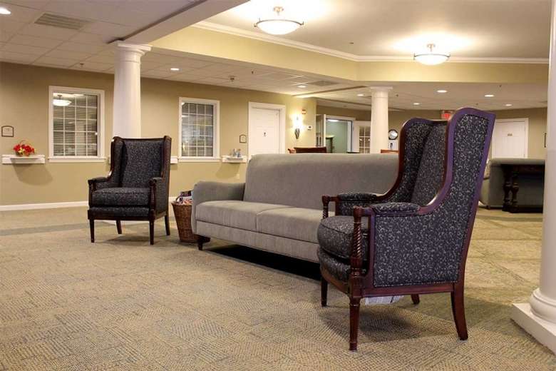 lobby with chairs and couches