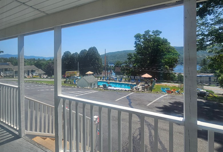 view from motel deck