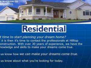 Slide about residential home building