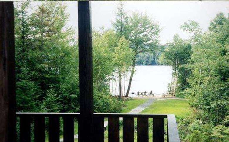 View of the lake from the cottage