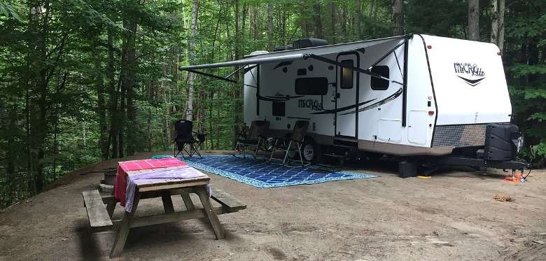 RV with picnic table
