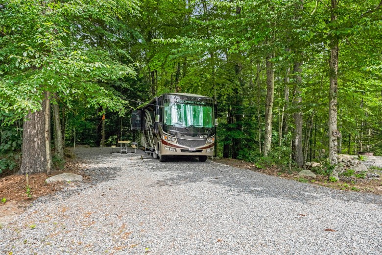 Spacious RV site.
