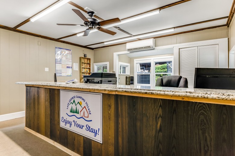 Main office check in desk.