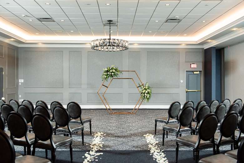 Queensbury Hotel Wedding | Adirondack Ballroom Ceremony