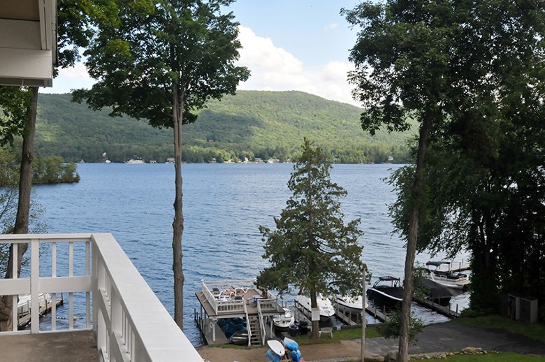 lake view from deck