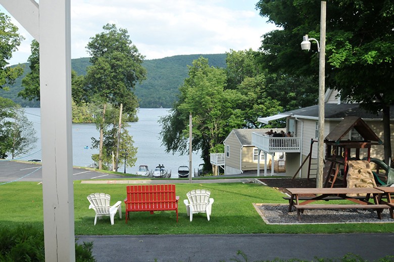 chairs looking out at lake
