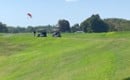 golf carts on a course