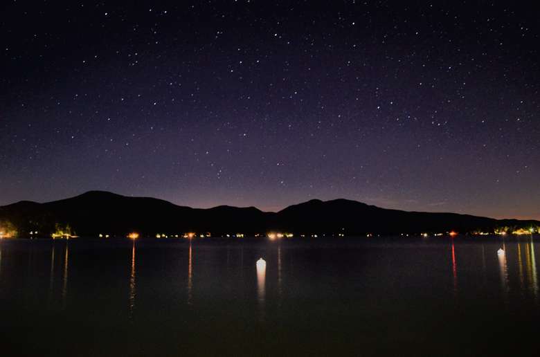 lake george at night