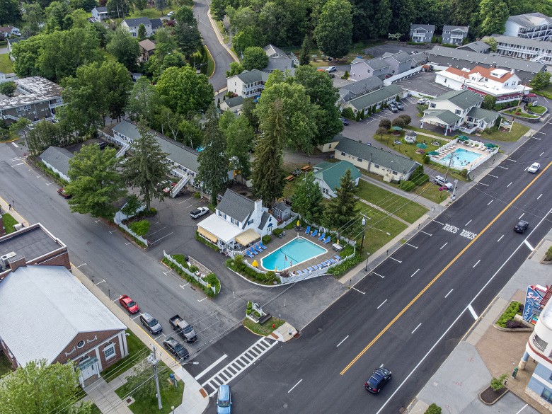 Drone view of The Admiral