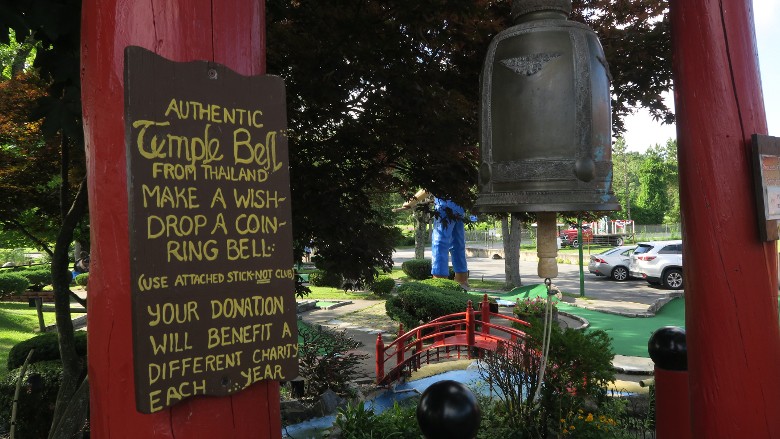 Authentic Thai Temple Bell at Around the World Golf Course