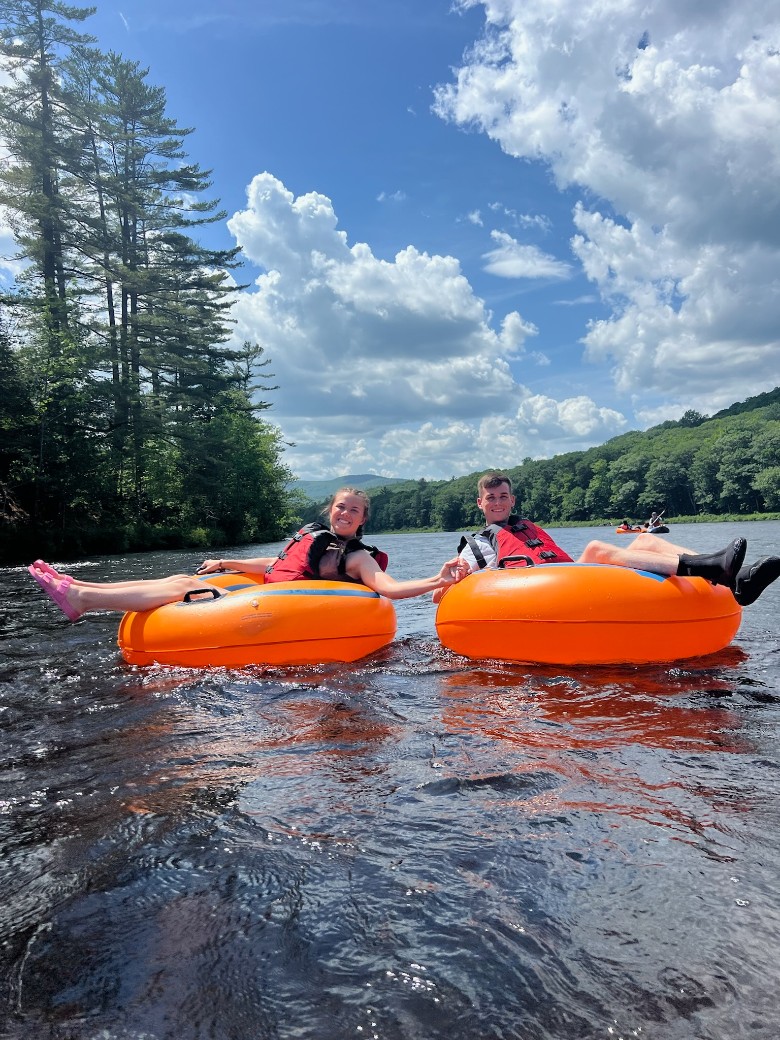 A couple tubing