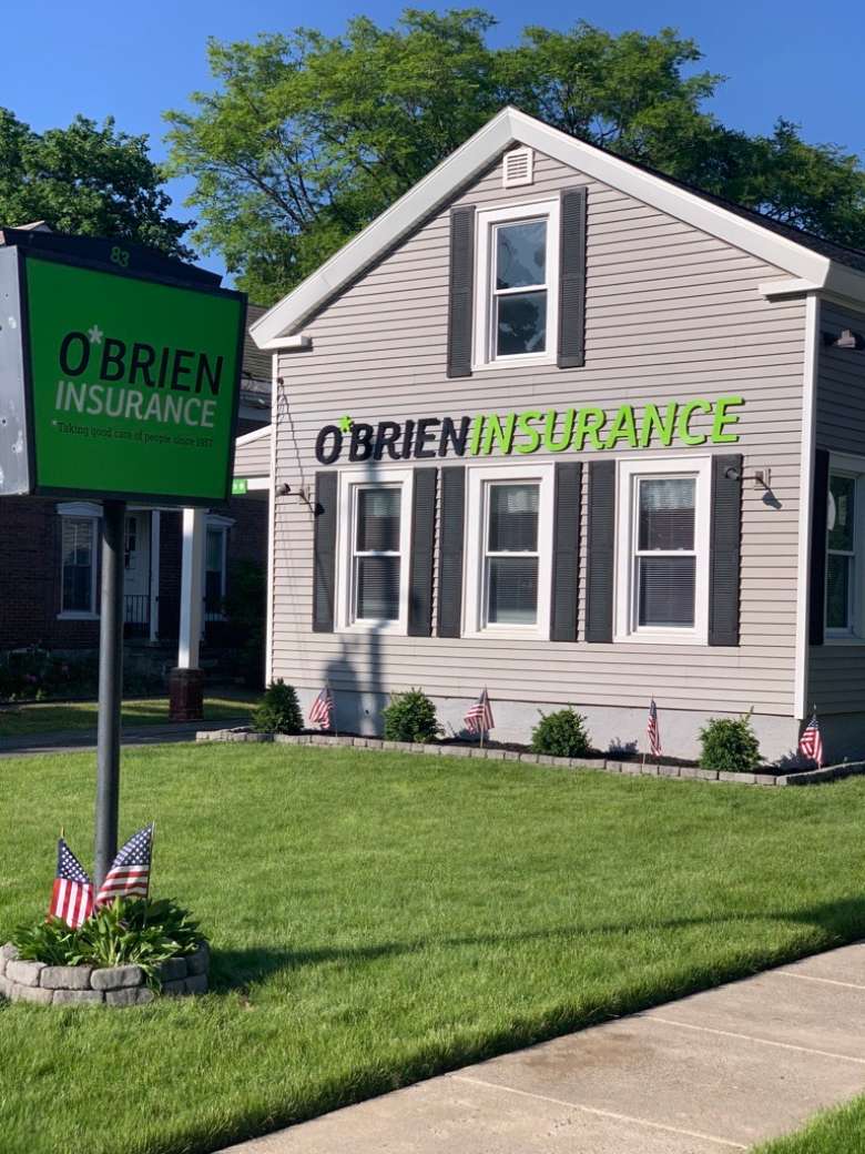 obrien insurance signage and building